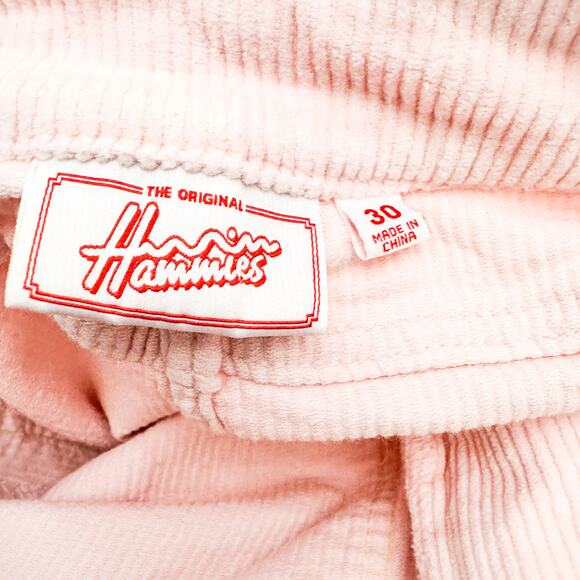 Hammies Vintage Color Block Pink Flare Leg Bell Bottom Corduroy Jeans Size 30 - Picture 6 of 8